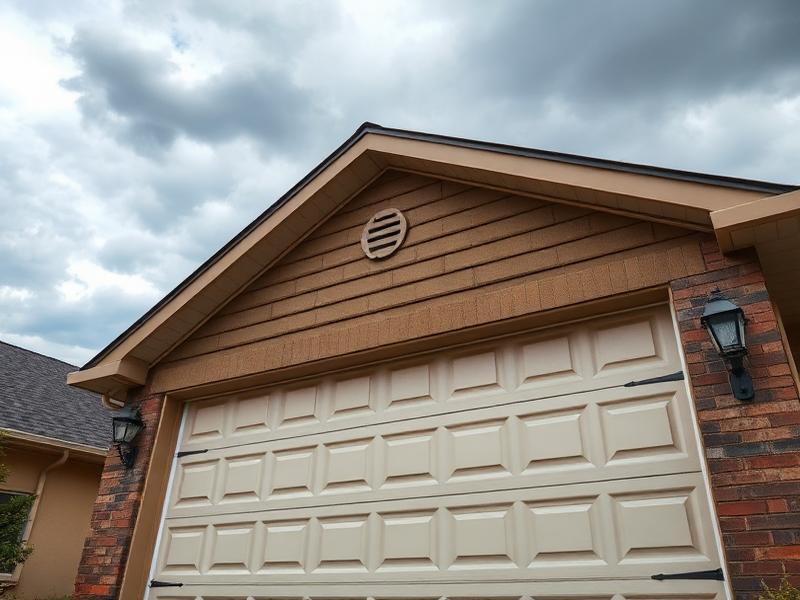 Reinforced garage door prepared for storm season on Cape Cod